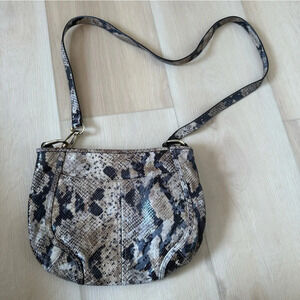 B. Makowsky Snakeskin Crossbody Bag